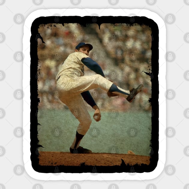 Sandy Koufax - Los Angeles Dodgers, 1961 Sticker by PESTA PORA